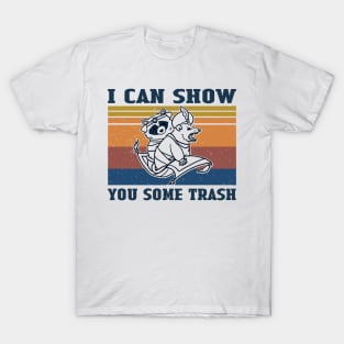 Raccoon I Can Show You Some Trash Vintage T-Shirt